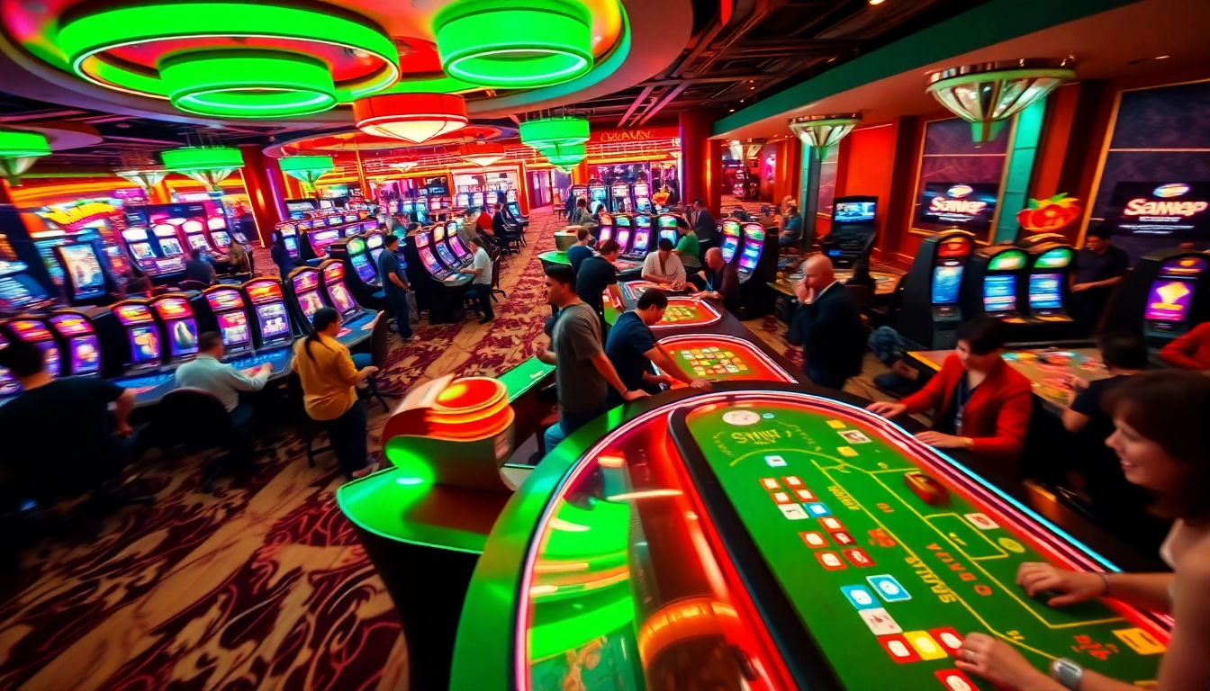 Pizzanap players celebrating their winning moments in an energetic casino atmosphere.