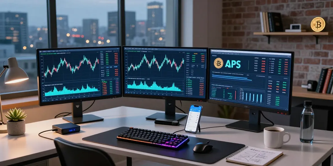 Edimakor Video Editor in einer modernen Kryptowährungshandelsumgebung mit Bitcoin-Preischarts und DeFi-Dashboard.