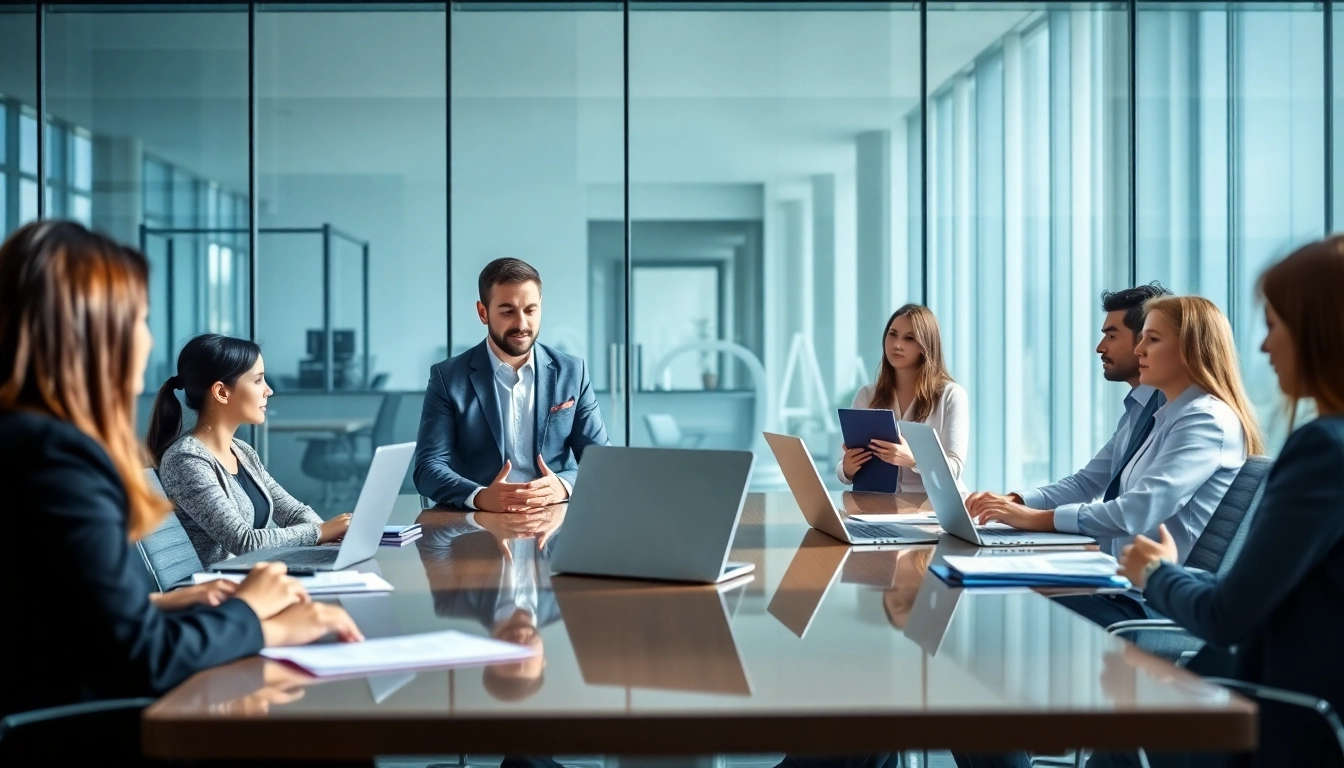 Professioneller Headhunter Schweiz berät Kandidaten in einem modernen Büro.