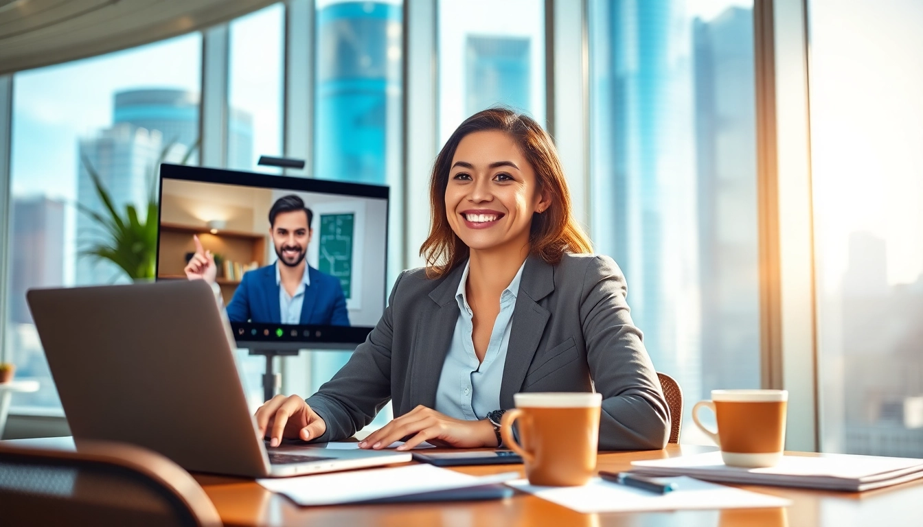 Headhunter Schweiz im Gespräch mit Klienten in modernem Büro und inspirierender Aussicht.